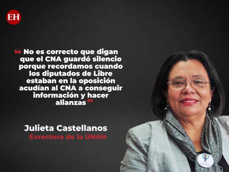 Las frases de Julieta Castellanos respaldando al CNA ante cuestionamientos desde el gobierno