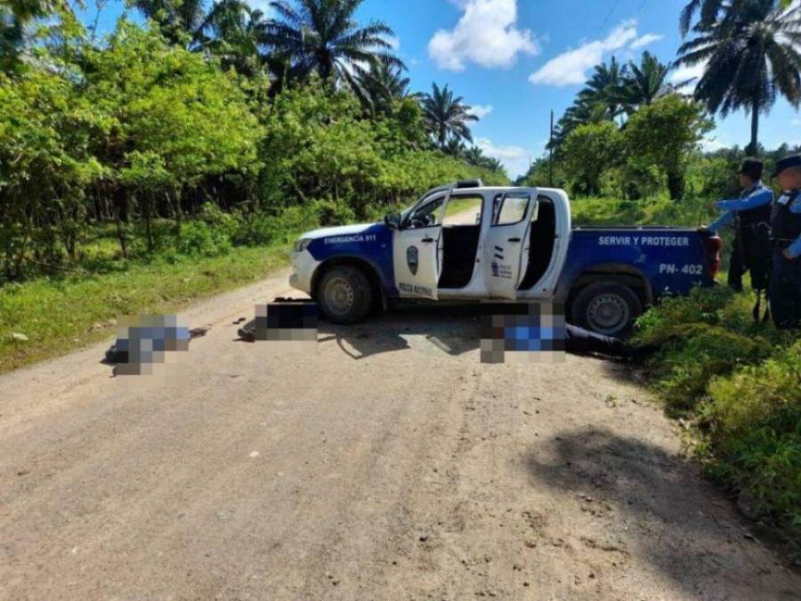 Lo que se sabe de la emboscada que dejó a tres agentes de la Policía muertos en Colón (FOTOS)