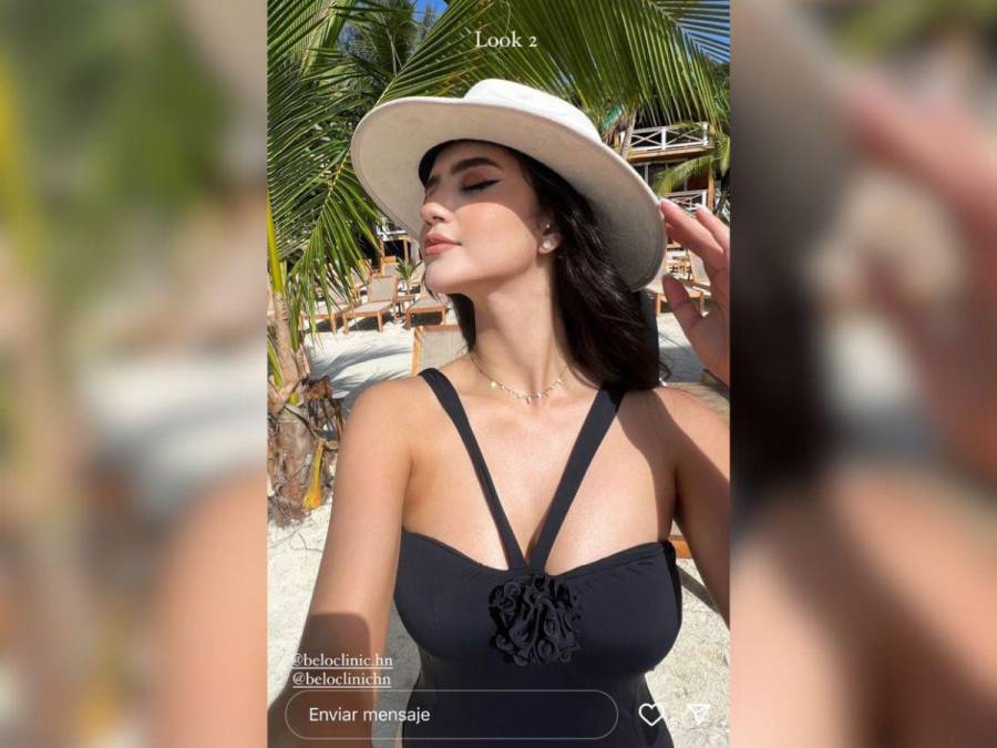 Miss Honduras, Zuheilyn Clemente, deslumbra con su belleza en su viaje a Roatán