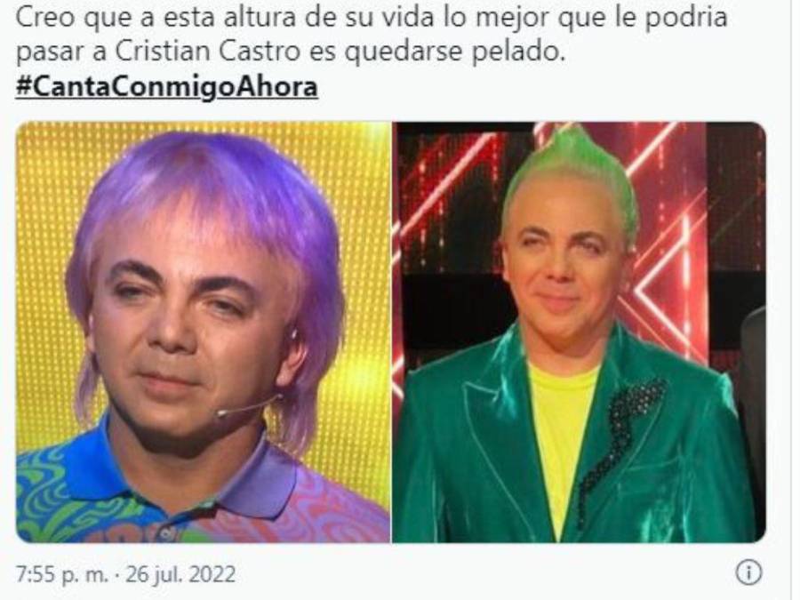 Los graciosos memes que desató el cambio de look de Cristian Castro