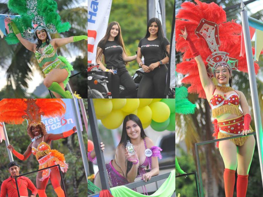 Derroche de belleza y sonrisas en carnaval de Tegucigalpa