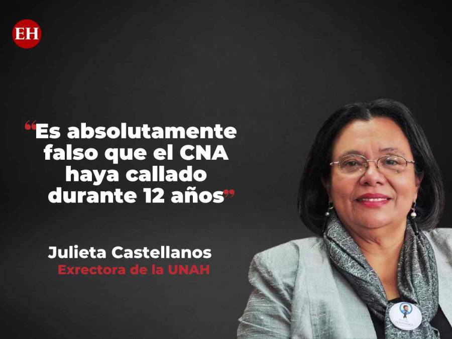 Las frases de Julieta Castellanos respaldando al CNA ante cuestionamientos desde el gobierno