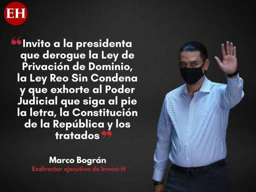 Polémicas frases de Marco Bográn al anunciar que pretende demandar al Estado de Honduras