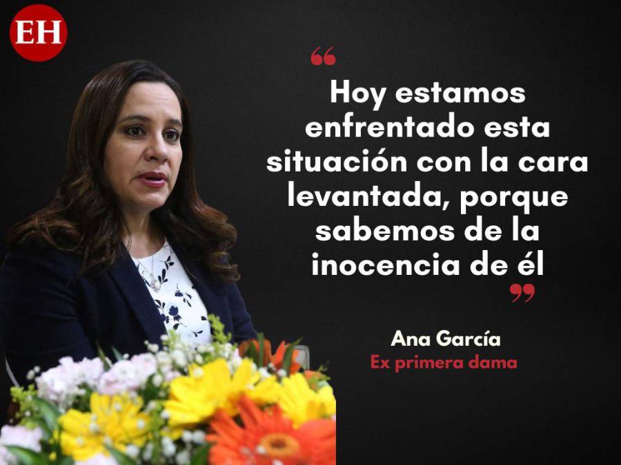 Ana García, ex primera dama: Mi esposo es un hombre honrado, no es narcotraficante