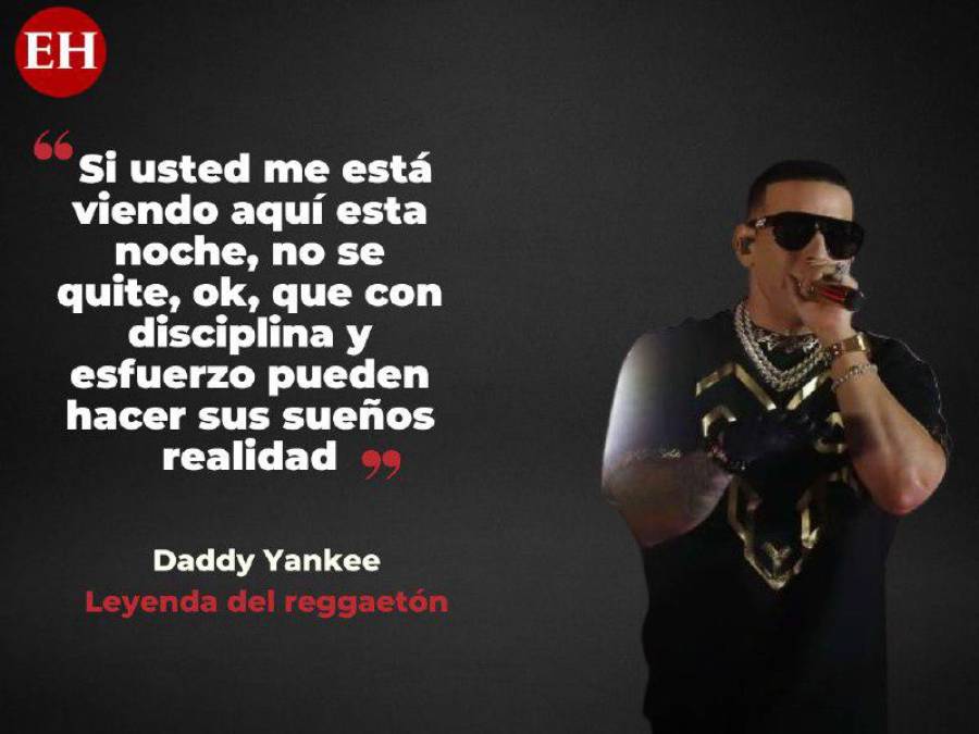 Las inspiradoras frases de Daddy Yankee durante su concierto en Tegucigalpa