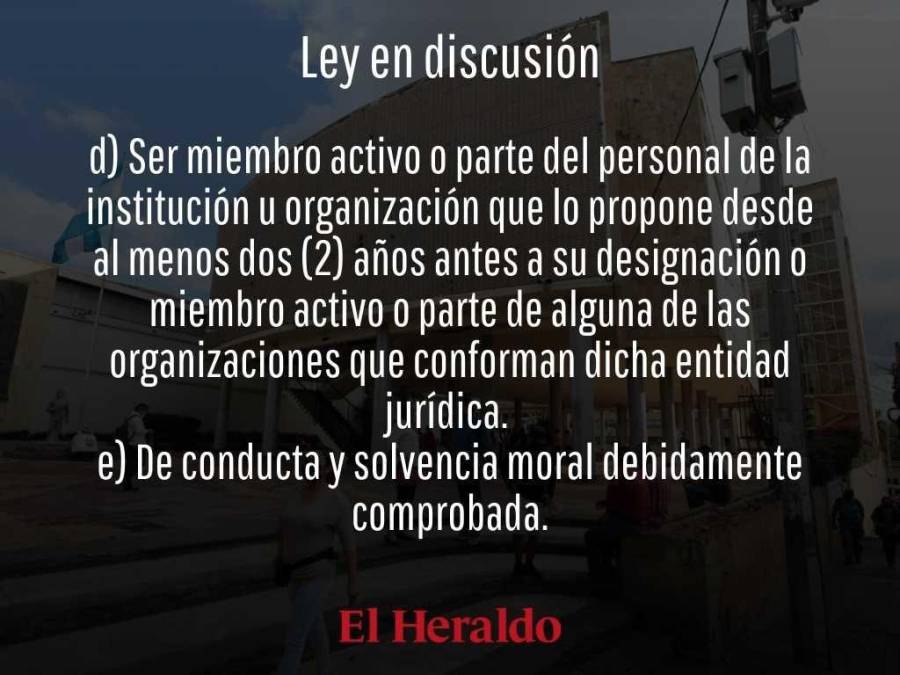 ¿Cuáles son las diferencias entre la actual Ley y la que está en discusión para conformar la Junta Nominadora de la CSJ?