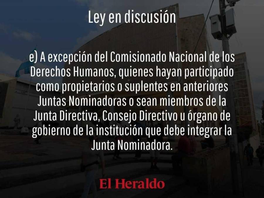 ¿Cuáles son las diferencias entre la actual Ley y la que está en discusión para conformar la Junta Nominadora de la CSJ?