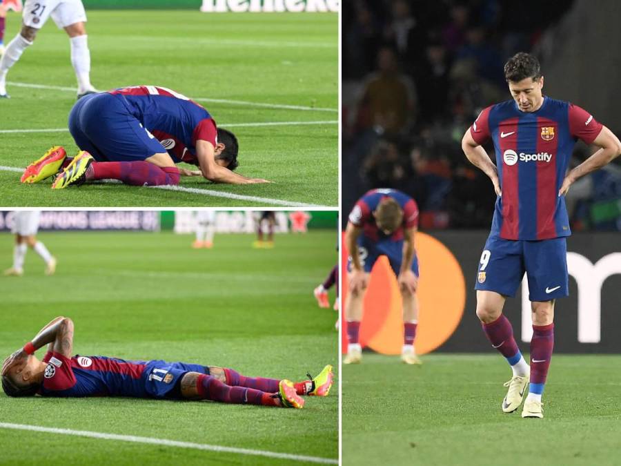La tristeza de jugadores de Barcelona al quedar eliminados de Champions ante PSG