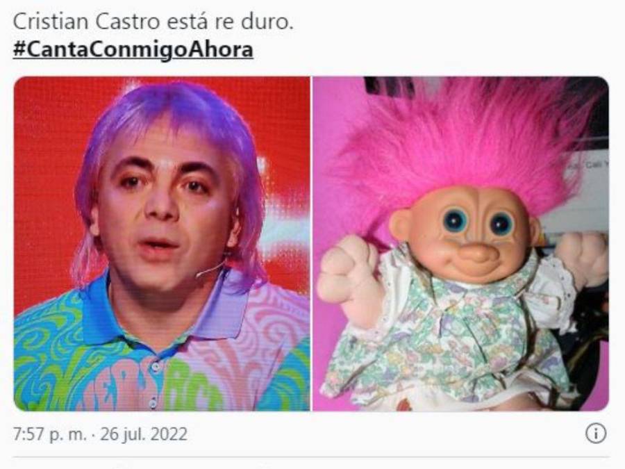 Los graciosos memes que desató el cambio de look de Cristian Castro