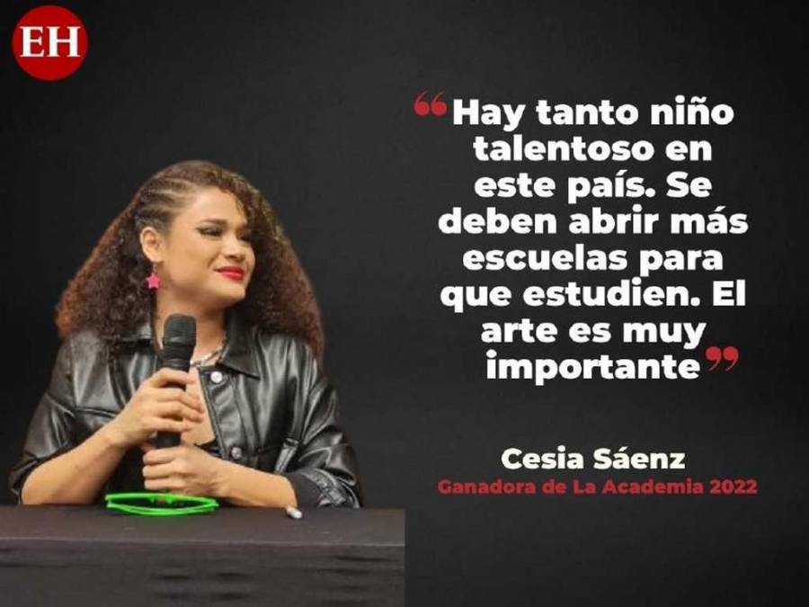 Las frases de Cesia Sáenz tras hacer historia en La Academia y regresar a Honduras