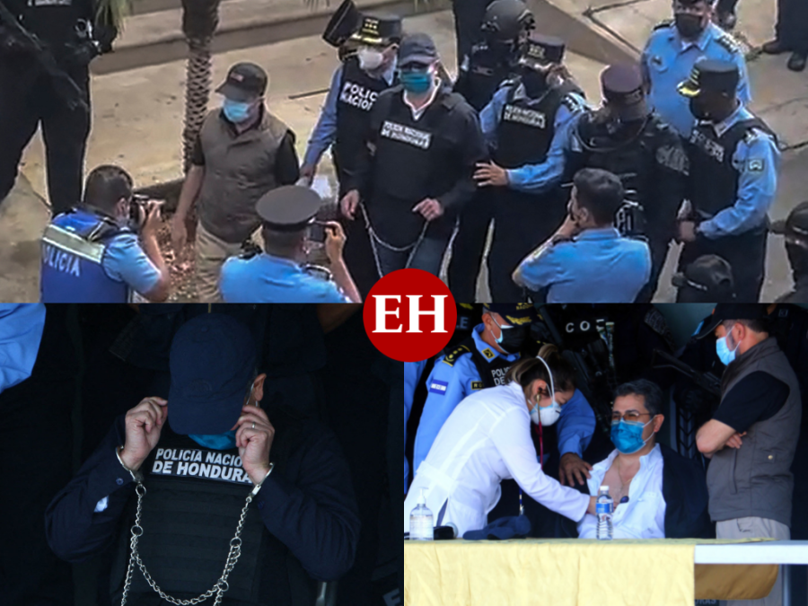 Lo que no se vio de la captura y presentación del expresidente Hernández