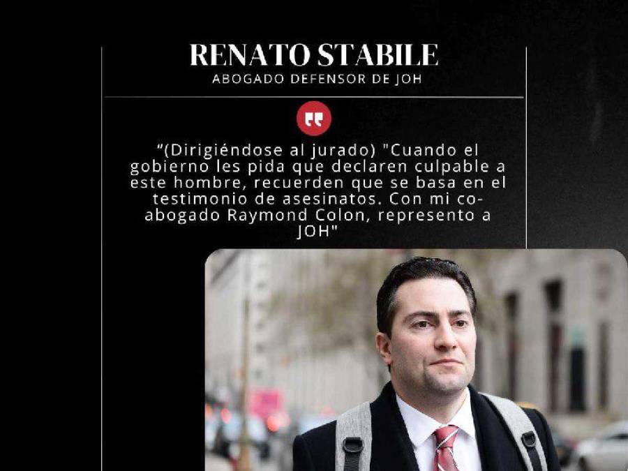 “Son depravados, no son dignos de su creencia”: Renato Stabile durante juicio contra JOH