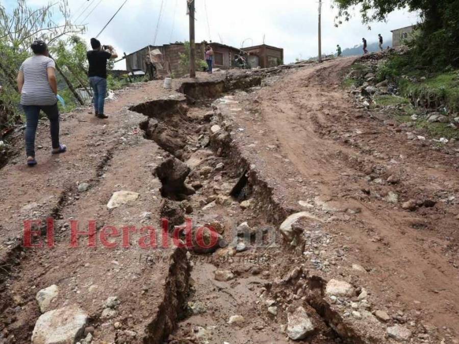 Imágenes de las zonas afectadas en la capital por las fuertes lluvias