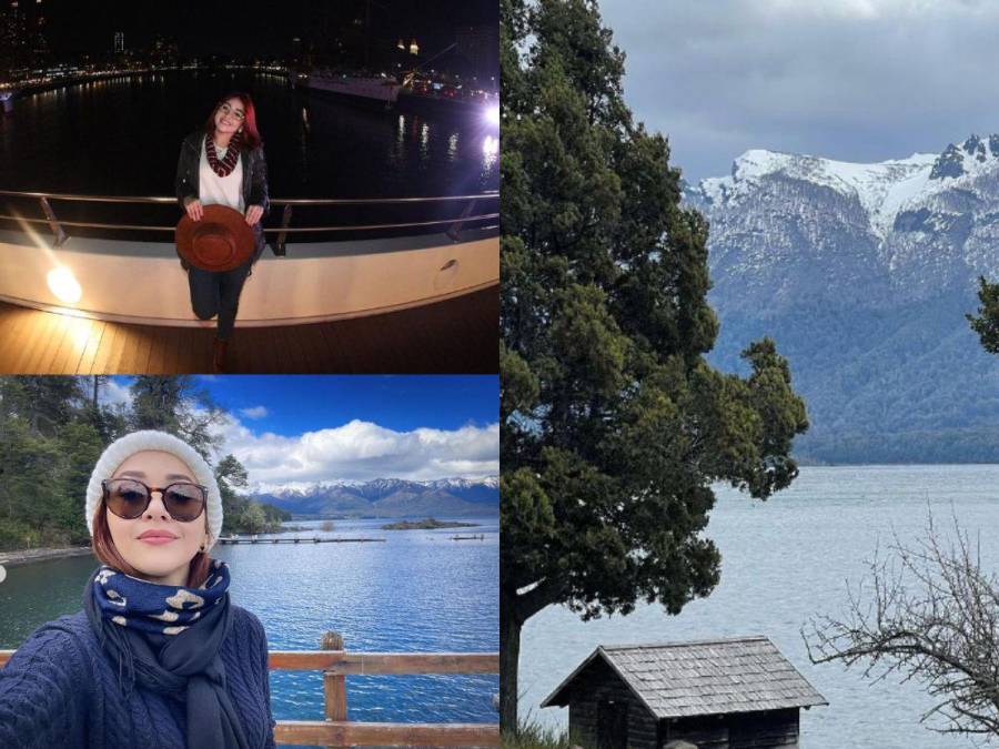 Viviendo el frío: Jennifer Aplicano disfruta de su estancia en Argentina