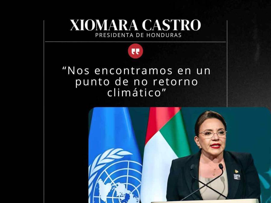 Las 10 frases de Xiomara Castro durante Cumbre del Clima COP28