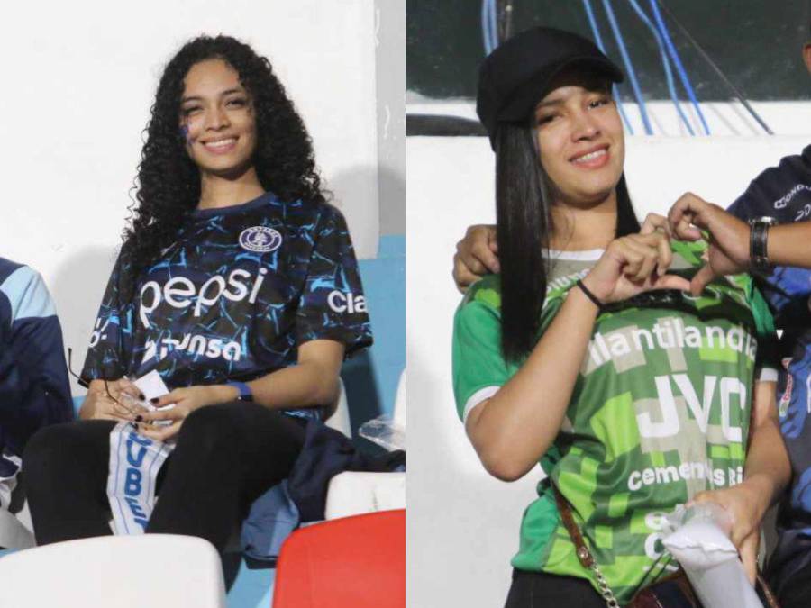 Hermosas aficionadas presentes en la semifinal Motagua vs Marathón
