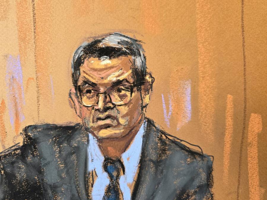 Las primeras imágenes de Juan Orlando Hernández declarando en su juicio en Nueva York