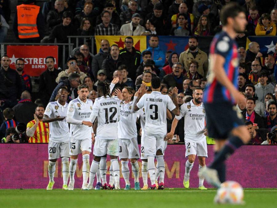 Las imágenes que dejó la goleada 4-0 de Real Madrid a Barcelona en la Copa del Rey