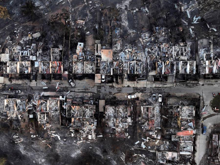 Imágenes del caos infernal que causó incendio forestal en Chile