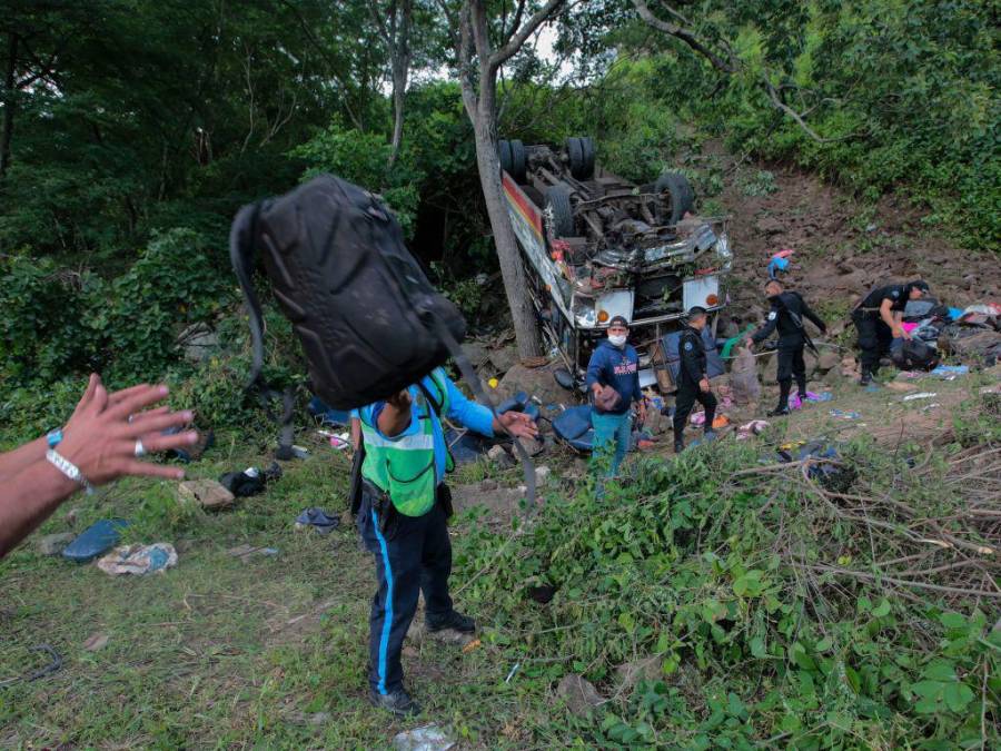 Así fue el trágico accidente vial que dejó 16 muertos en Nicaragua (Fotos)