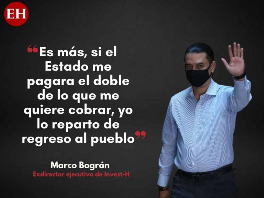 Polémicas frases de Marco Bográn al anunciar que pretende demandar al Estado de Honduras