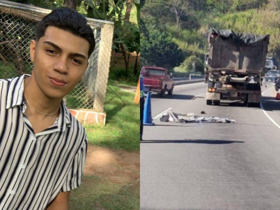Leonel Núñez, joven que falleció al chocar contra camión de basura en la CA-5