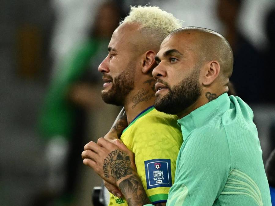 El dolor de Neymar tras la derrota de Brasil ante Croacia