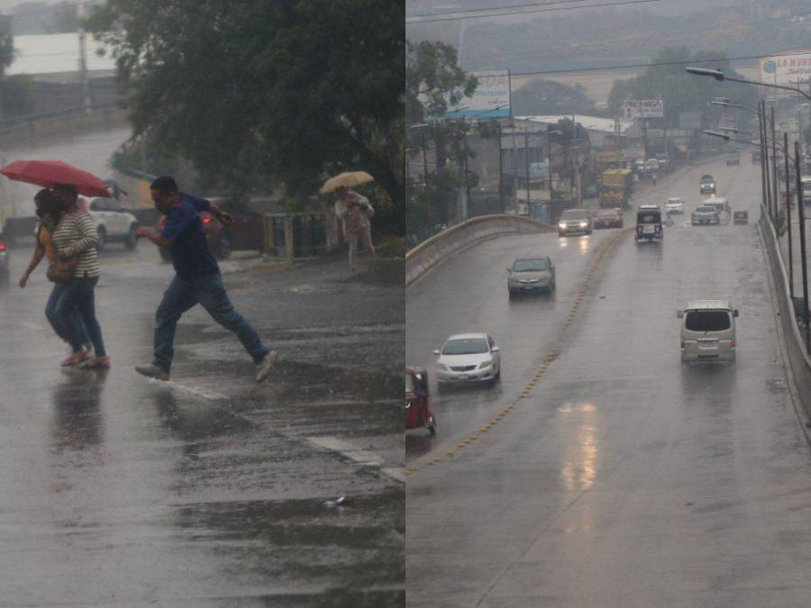 Las imágenes que dejaron las fuertes lluvias este jueves en Tegucigalpa