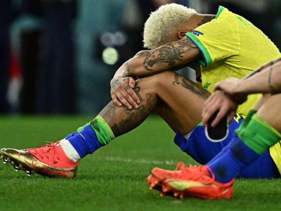 El dolor de Neymar tras la derrota de Brasil ante Croacia