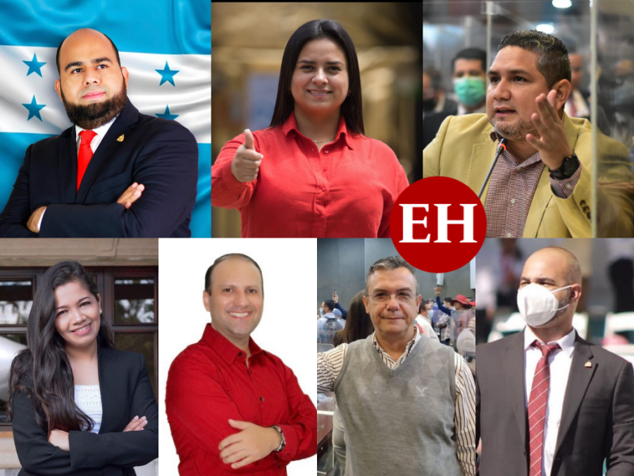 Los rostros de los diputados que integran la junta directiva de la bancada de Libre (Fotos)