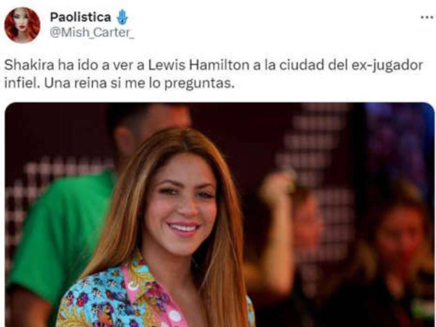 Shakira y Lewis Hamilton: ¿amor o coincidencia? Los memes de su posible romance