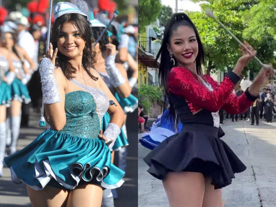 Palillonas de Honduras y cachiporristas de El Salvador, las que más destacan en los desfiles en Centroamérica