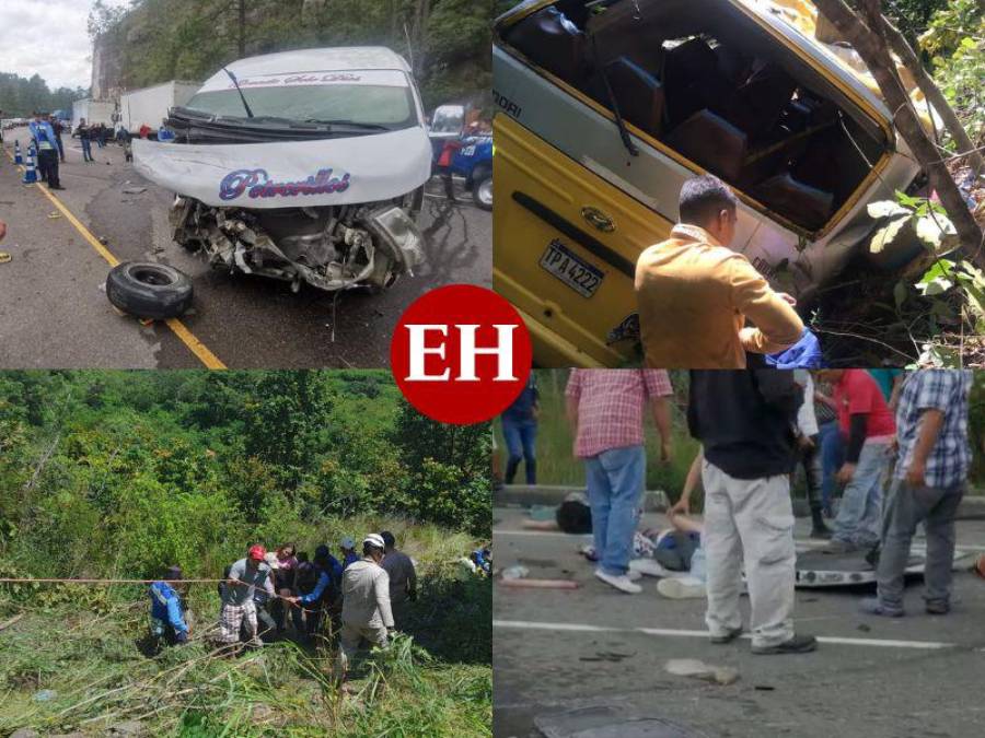 Cinco muertos y casi 30 heridos: Las tragedias viales que ya enlutan carreteras esta Semana Morazánica (FOTOS)