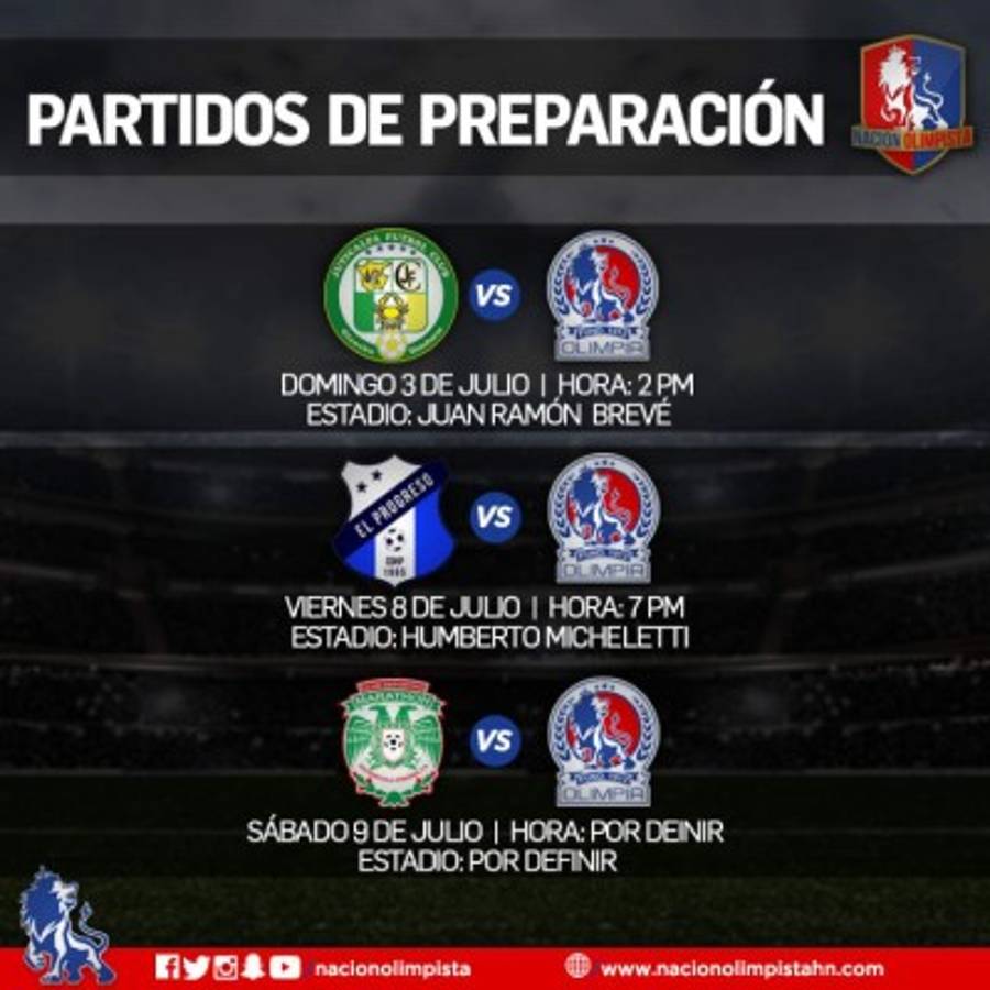 Tres amistosos sostendrá Olimpia previo al inicio del Apertura