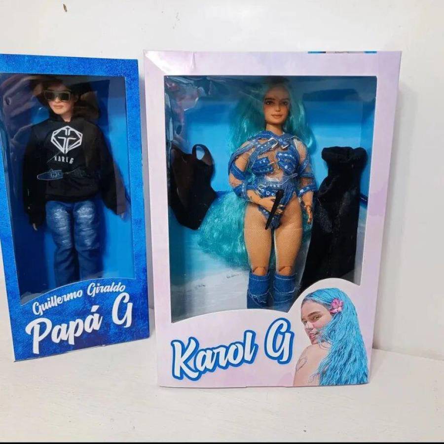 Así se ve el empaque que se usaría en la venta de la muñeca barbie de “La Bichota”.