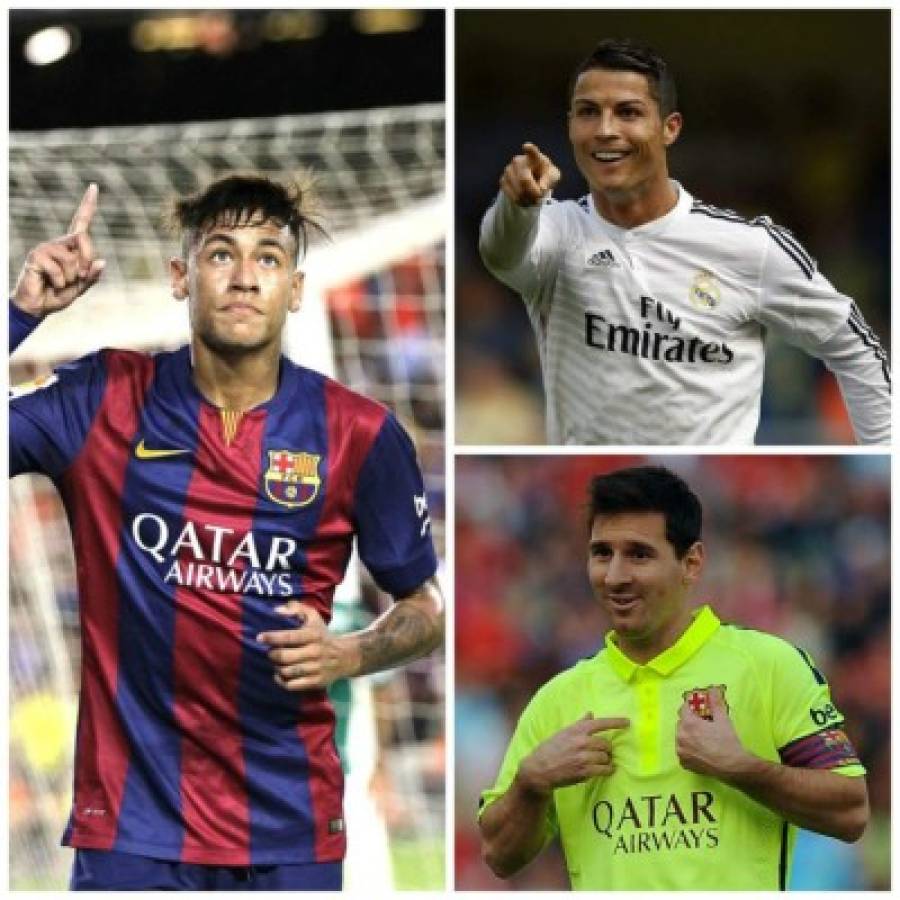 Lionel Messi, Cristiano Ronaldo y Neymar los tres finalistas al Balón de Oro 2015