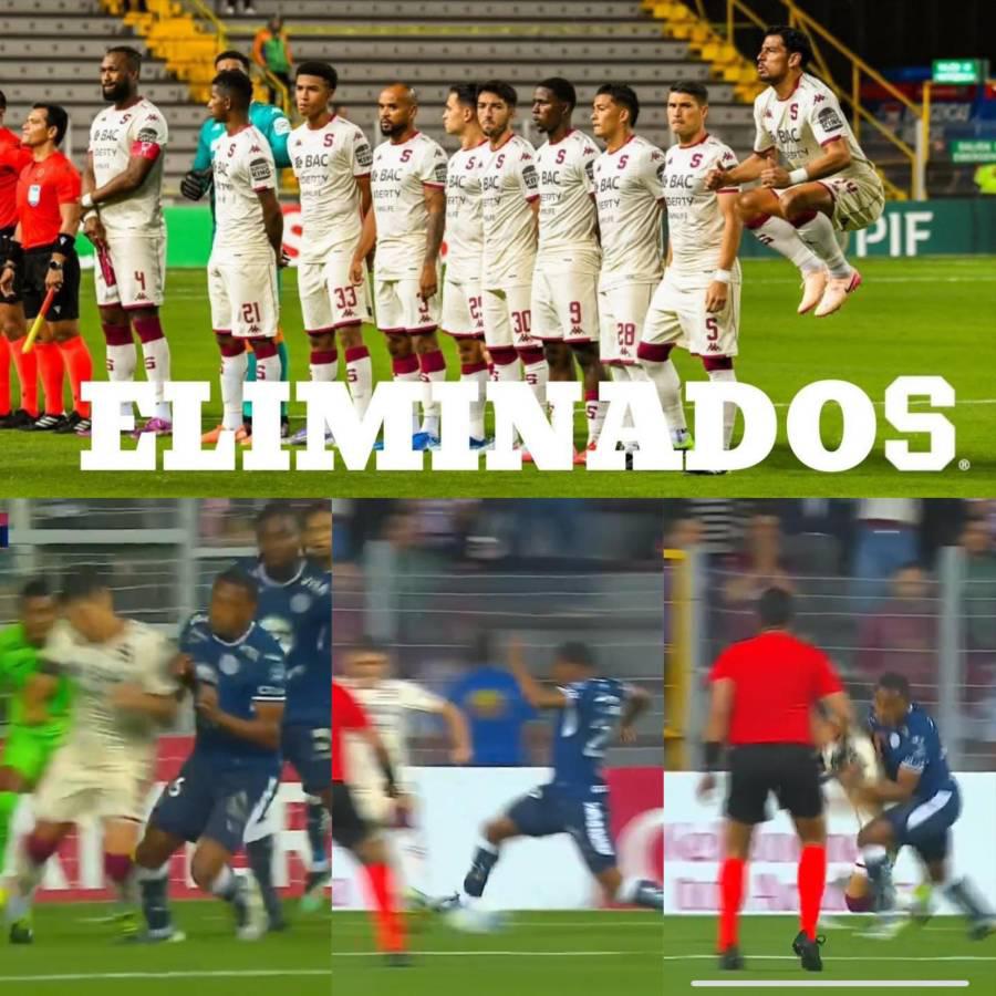 Burla de Meléndez, Castigo al Saprissa y celebración de Motagua en el camerino