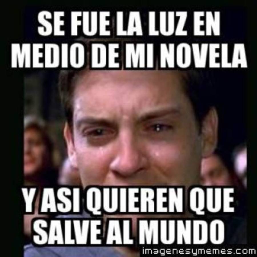 Los memes por apagones de la ENEE