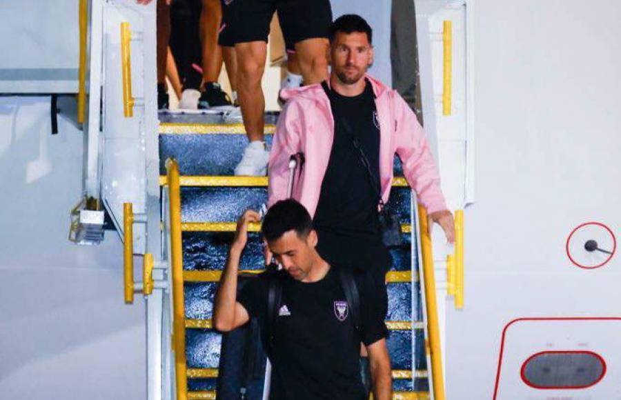 Así fue la llegada del Inter Miami de Messi a El Salvador