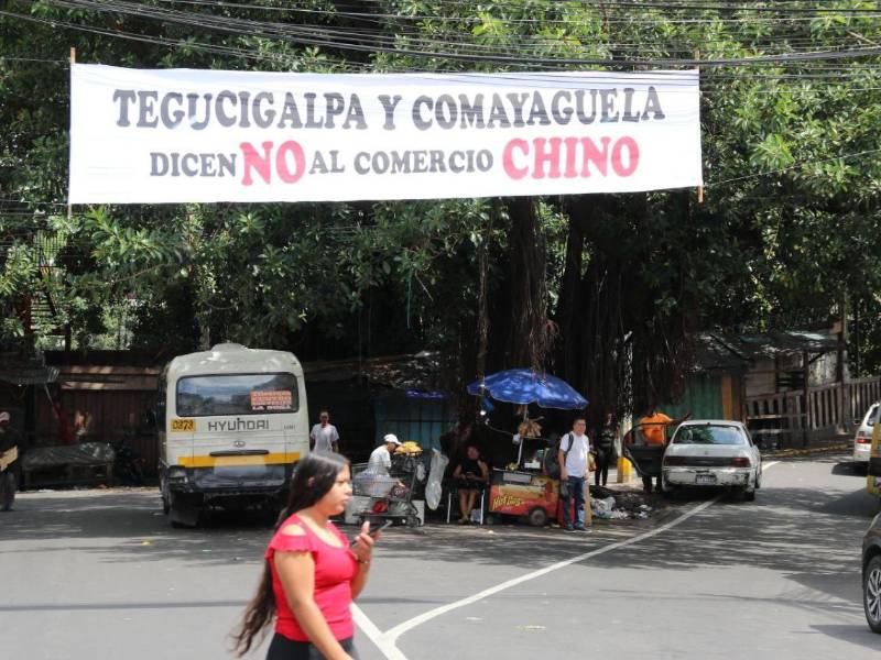 En municipios como San Marcos de Colón y Danlí también se han registrado una serie de protestas en contra de tiendas chinas.