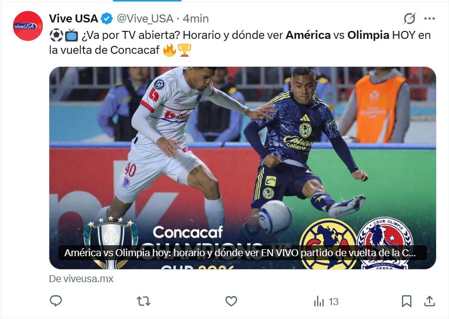 A sellar el boleto Lo que dicen los medios de México previo al América ante Olimpia