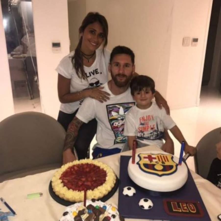Así celebró Leo Messi su cumpleaños 30, junto a su familia. (Fotos: Instagram)