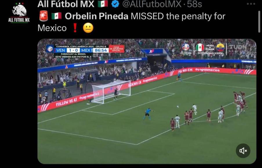 Memes despedazan a México tras derrota contra Venezuela en Copa América 2024