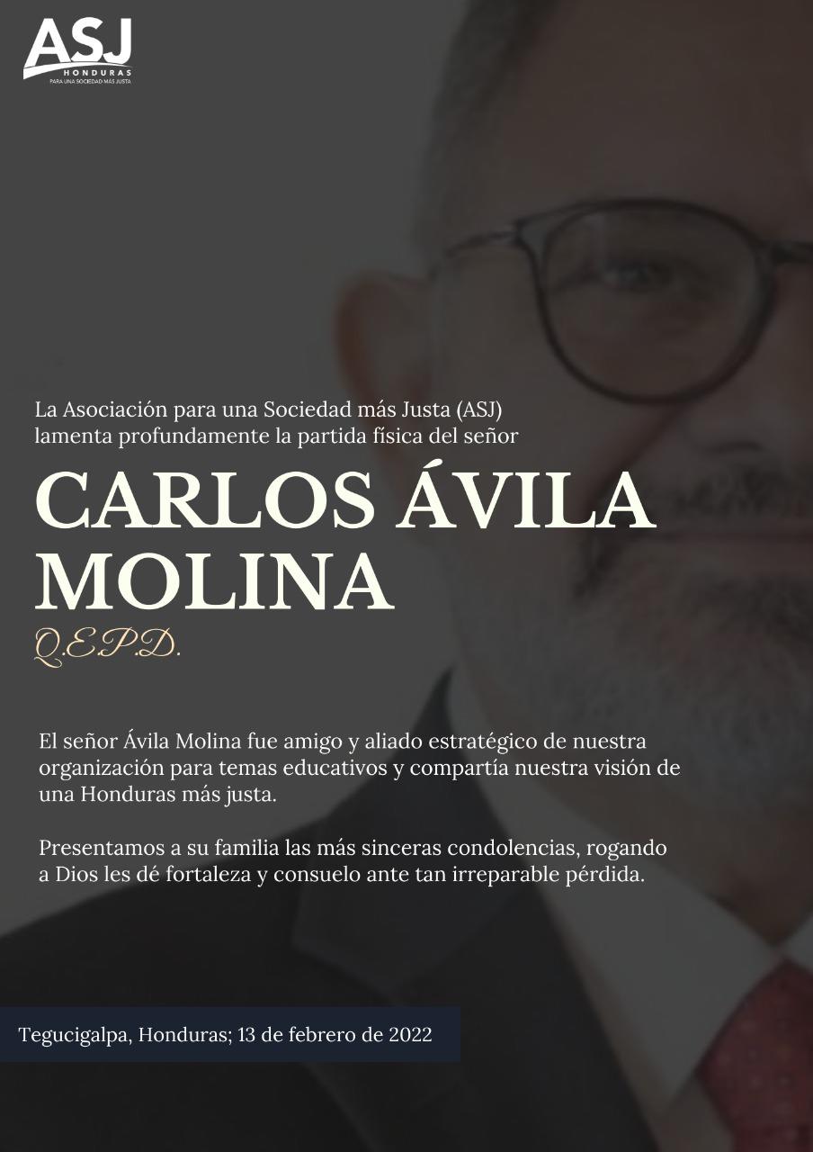 Sectores lamentan deceso de exministro de Educación Carlos Ávila Molina