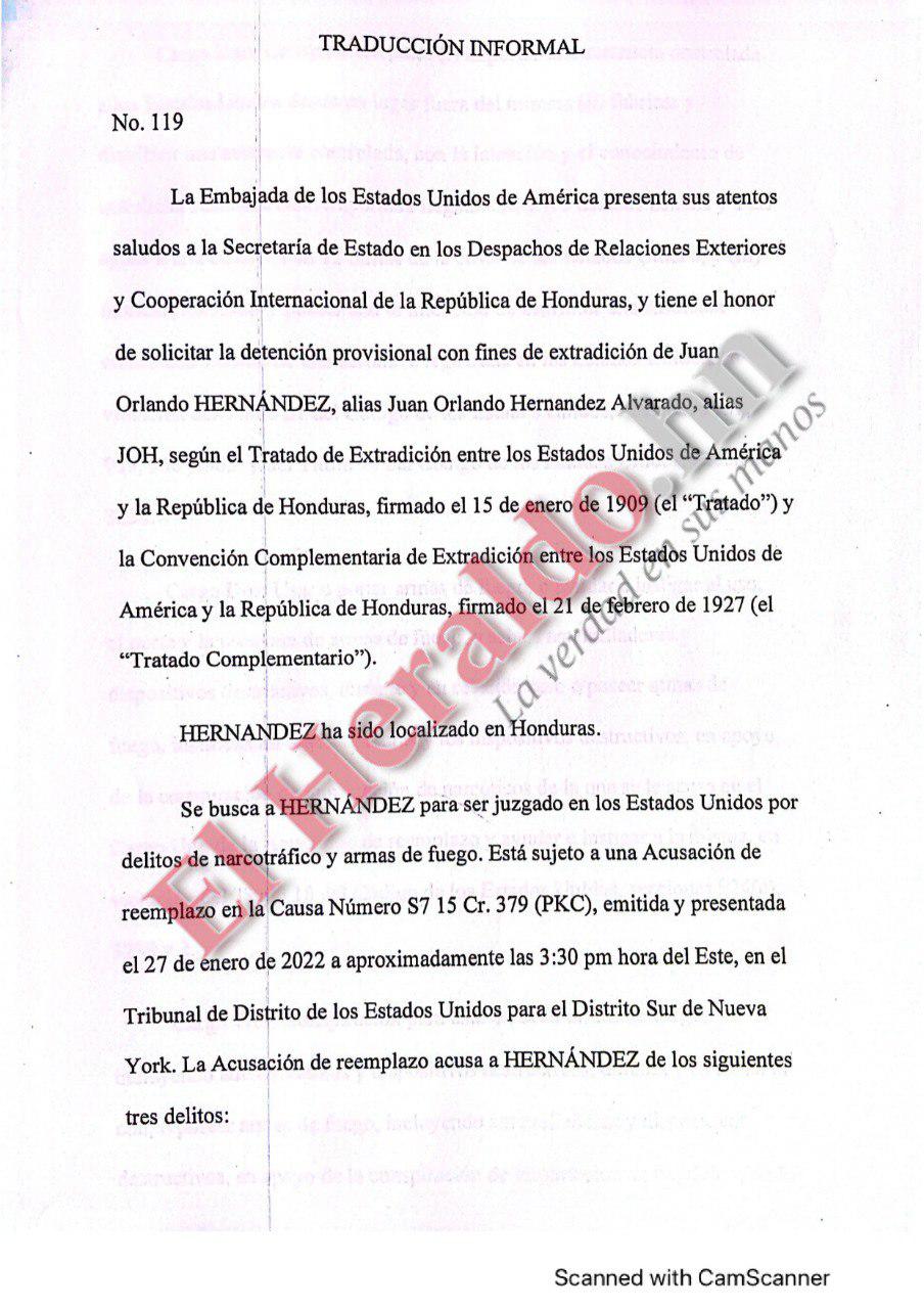 Revelan cargos que imputa EEUU a Juan Orlando Hernández e historial que lo vincula al narcotráfico