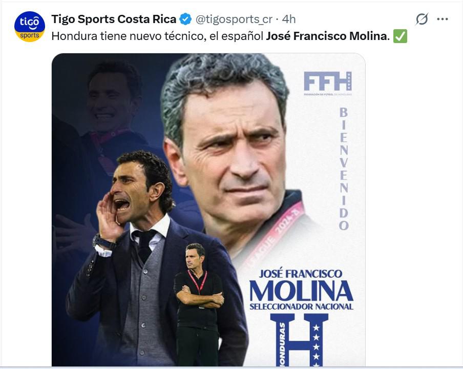 Lo que dicen los medios internaciones sobre contración de José Molina por Honduras