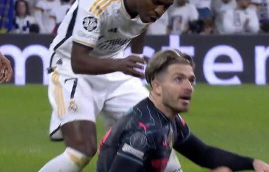 Provocación de Vini a Grealish, Ancelotti y su reacción con Pep y Modric sorprende