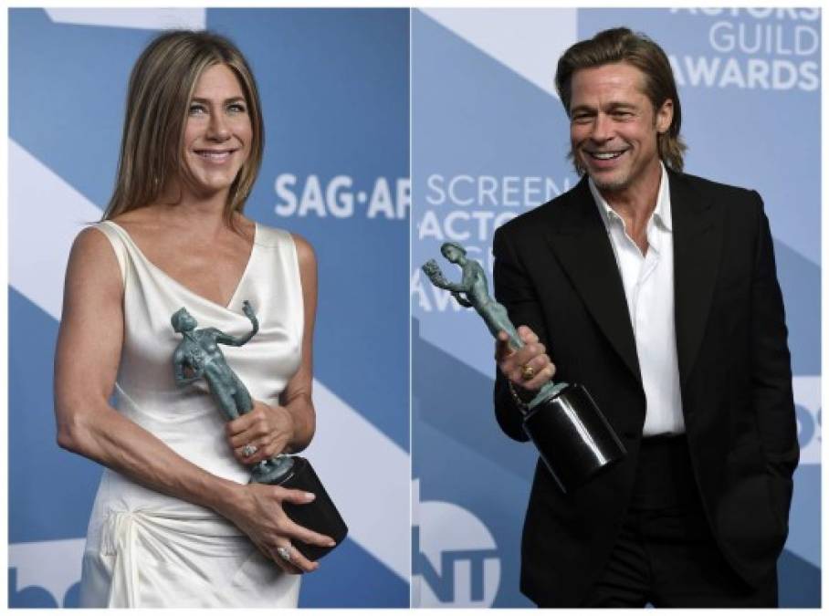 Las imágenes virales del esperado reencuentro entre Brad Pitt y Jennifer Aniston