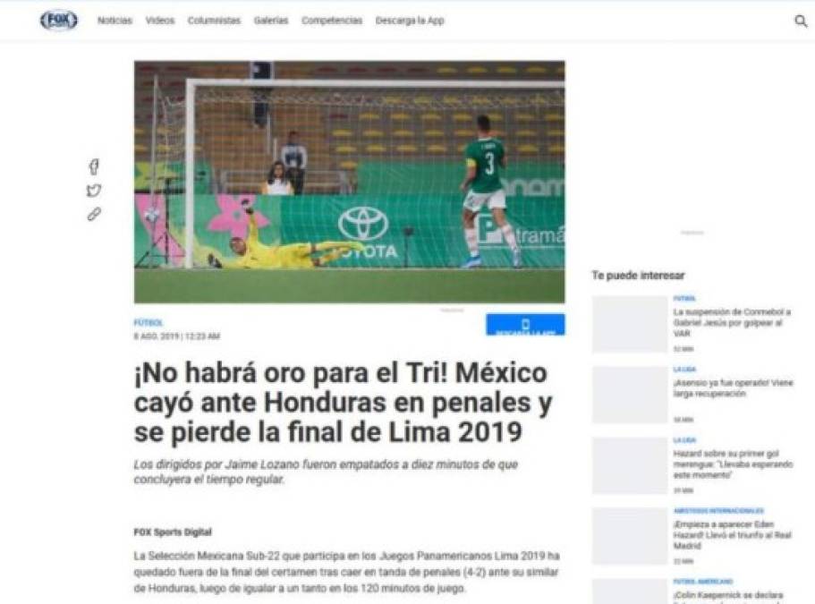 Portadas: ¿Qué dijeron los medios mexicanos tras la derrota del Tri ante Honduras?