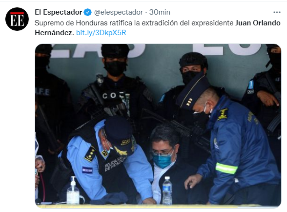 Así informó el mundo la decisión de la CSJ de ratificar extradición de JOH